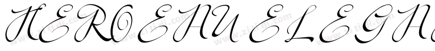 HEROEAU ELEGANT DEMO字体转换